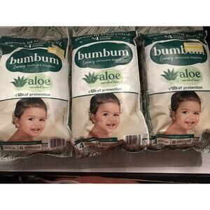BumBum Luxury skincare Disposable Diapers Size 4 3 Pack 18 Count